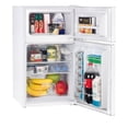 thumbnail image 2 of RCA 3.2 Cu Ft Two Door Mini Fridge with Freezer RFR832, White, 2 of 5