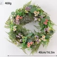 thumbnail image 3 of Spring Wreath for Front Door, Colorful Floral Wreath for All-Season, Artificial Spring Summer Door Hanger for Outdoor/Indoor Use, Hassle-Free Front Door Decor, 3 of 5