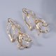 thumbnail image 2 of Pendientes de metal para mujer y niña.,Pendientes de de moda colgantes elegantes,Fiesta de bodas Regalos de mujer Joyería de moda,Femme pendientes recorte flor estilos jinwen Aretes, 2 of 5