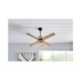 thumbnail image 2 of Home Decorators Savannah 52" LED Matte Black Dry Rated Ceiling Fan w/Remote, 2 of 7