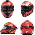 thumbnail image 5 of Casco para Motocicleta Bluelander de Doble Visera con Certificación ECE, Rojo, Talla L, 5 of 5