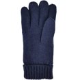 thumbnail image 3 of Bruceriver Men's Pure Wool Knitted Gloves with Lining with Rib Design, 3 of 6