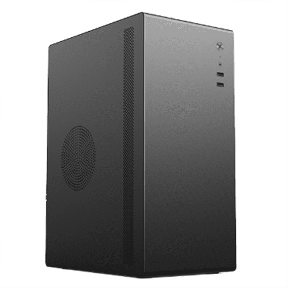 V200 Computer Mainframe Case Mini Small Desktop Case Computer Case Main Chassis,1 * Computer Main chassis,Black