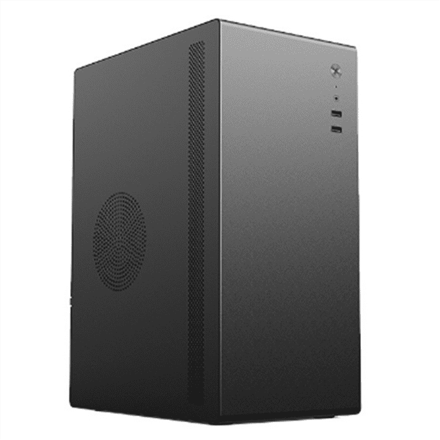 V200 Computer Mainframe Case Mini Small Desktop Case Computer Case Main Chassis,1 * Computer Main chassis,Black