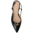 thumbnail image 4 of Journee Womens Padma Sling Back Pointed Toe Kitten Heel Pumps, Widths Available, 4 of 10