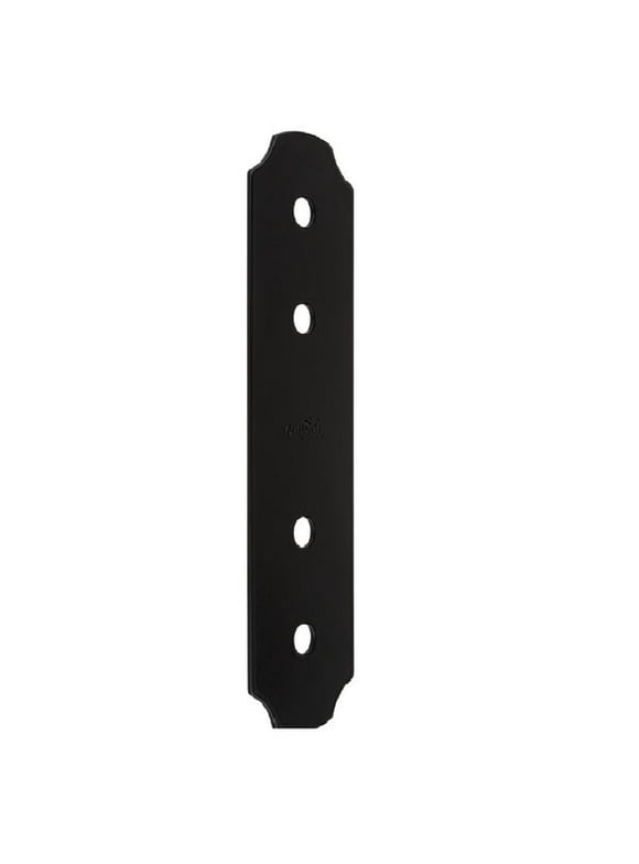 National Hardware N800-016 Flat Strap, Steel, Black