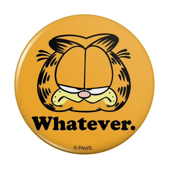 Garfield Whatever Face Pinback Button Pin