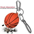 thumbnail image 2 of Airpods 1 & Airpods 2 Case Cover with Keychain, Njjex Full Protective Premium PVC Rubber Silicone Case Cover with Keychain Strap for Men (Basketball), 2 of 10