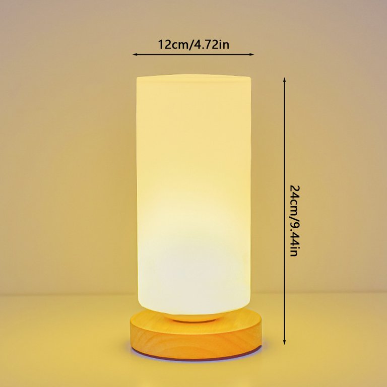 24CM LED Rechargeable Battery Operated Outdoor Touch Table Lamp Mood Light