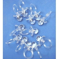 Large Acrylic Baby Pacifiers Baby Shower Favor Pink Yellow Blue Clear Pacifier