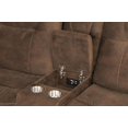 thumbnail image 6 of Pemberly Row Shadow Brown Manual Reclining Sofa Loveseat and Recliner, 6 of 9