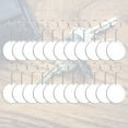 thumbnail image 3 of GOOHOCHY Juego de 24 discos circulares transparentes de acrílico para llaveros, llaveros redondos de acrílico transparente para manualidades (transparentes), 3 of 8