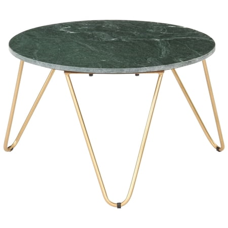 vidaXL Coffee Table End Table Side Sofa Table Real Stone with Marble Texture