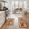 thumbnail image 5 of Sm:)e Pumpkin Corn Linen Fall Kitchen Rugs and Mats, 17x29Inch and 17x47 Inch, Non Slip Mat for Porch Patio Hallway, 5 of 6