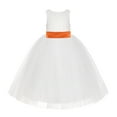 thumbnail image 2 of Ekidsbridal Girl Baptism Flower Girl Dress - Ivory Lace Tutu Tulle with Tiebow LG7noFT-A (Size: M-10), 2 of 3