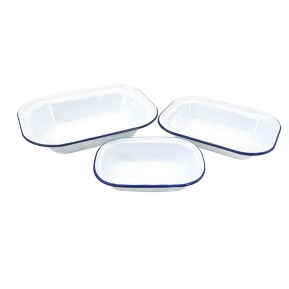 Enamel Pie Dish Set