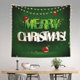 thumbnail image 2 of Pofeuu Merry Christmas Print Wall Tapestry Decoration Wall Hanging Tapestry 60 x 51 Inch, 2 of 6