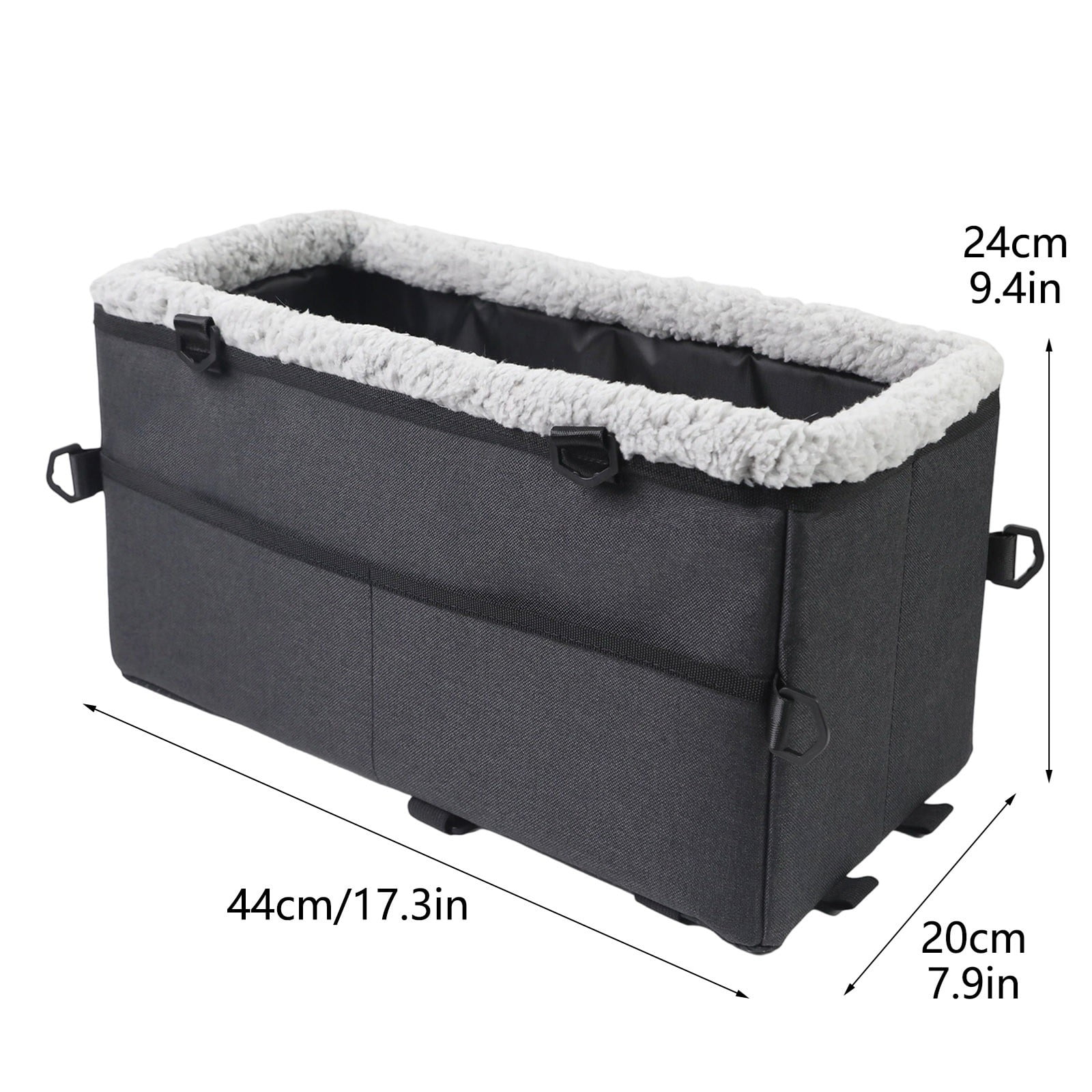 Pet Bed for 44x20x24cm Large Foldable Center Console Front Seat Bed for Cats and Dogs Ideal Travel Indoor Outdoor Comfort