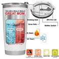 thumbnail image 3 of Taza para beber BETHEGIFT Vaso de acero inoxidable de 20 oz, blanco, 3 of 9