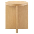 thumbnail image 3 of Coffee Sofa Side Table, Natural, Wood, Round, Living Kitchen Cafe Bistro Hospitality Restaurant, Modern Contemporary HB36260, 3 of 8
