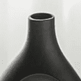 thumbnail image 2 of Hollow Modern Ceramic Vase Set of 2, Mid Century Nordic Aesthetic Decorative Vase Decorative Vases for Home Table Decor (Matte Black W 6.8" X H 11"), 2 of 6
