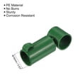 thumbnail image 3 of Uxcell 2.36" Long Plastic Plant Stakes Connector Clips Pipe Joint Buckle Green 10 Pack, 3 of 5
