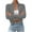 Gray, variant on Cropped Sweaters for Women Slim Fit Full-zip Sweater Cardigan Long Sleeve Solid Casual Zip Mock Neck Outwear Tops (XL, White)