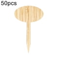 thumbnail image 2 of Joernso 50Pcs Bamboo Heart Oval Vegetables Plant Labels Tags Garden Nursery Pots Markers, 2 of 7