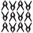 thumbnail image 1 of 12 Pcs Pinces à Ressort, Pinces à Chaîne en nylon de 7 cm, Pinces à Ressort Robustes de 70 mm, Pinces Collées avec Mâchoires Mobiles, Ressort Robuste, 1 of 5