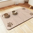 thumbnail image 5 of Pet Feeding Mat Absorbent Pet Placemat for Food and Water Bowl, Quick Dry Water Dispenser Mat for Dog and Cat,Grey,15.75"×23.62", 5 of 11