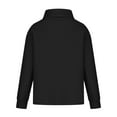 thumbnail image 7 of Women Cowl Neck Casual Tunic Sweatshirts Drawstring Long Sleeve Solid Color Comfy Lightweight Pullover Jumper Tops, 7 of 7
