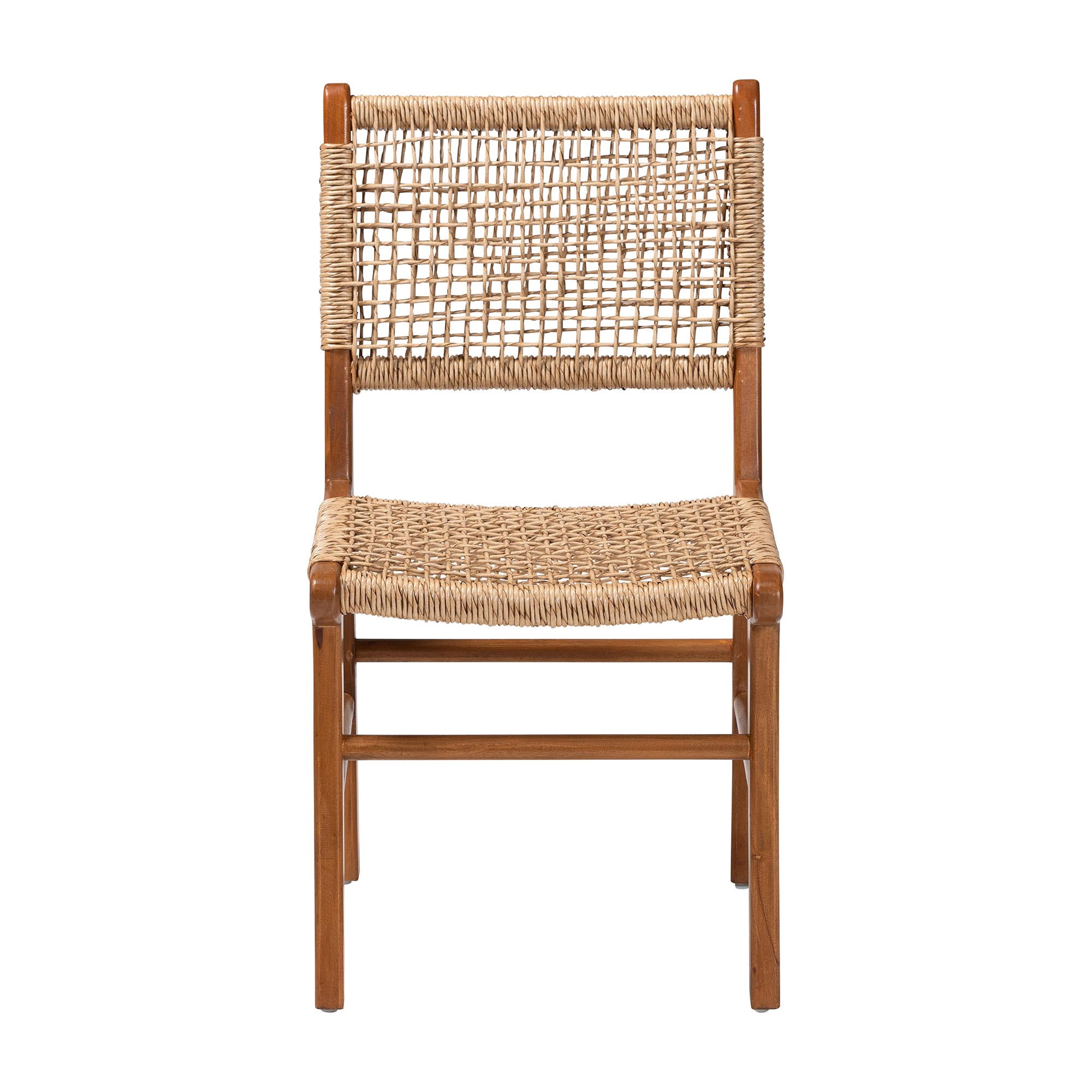 bali & pari Ariba Boho Dining Chair, Caramel Brown