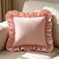 thumbnail image 5 of 2 Pack Gingham Throw Pillow Covers Decorative Ruffle Square Pillow Covers for Couch Farmhouse Pillow Covers for Living Room Bedroom Home Decor, 5 of 6