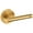 Lifetime Satin Brass, variant on Baldwin 5138190PRIV 5138 Privacy Door Lever Set - Black