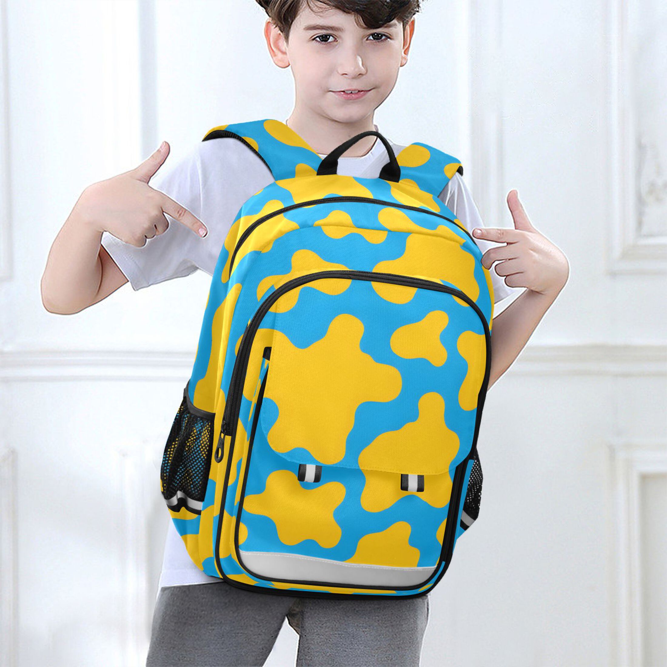 ALAZA Cow Print Laptop Backpack Purse Travel Bag Casual School Bookbag Rucksack for Women Men