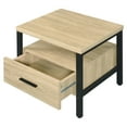 thumbnail image 4 of ACME Yawan Rectangular Accent Table in Oak and Black, 4 of 6