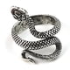 thumbnail image 3 of Anillos De Modelado De Serpiente, Anillo De Dedo Ajustable Con Apertura, Anillo De Serpiente Abierto De Aleación Vintage Unisex Para Hombres Y Mujeres, Plata + Negro 2 Uds Monstrate AP005469-00, 3 of 6