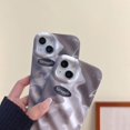 thumbnail image 3 of 3D Water Ripple Ink Contrast Color Soft  for iPhone Case (Gray,iPhone 12 Pro Max), 3 of 6