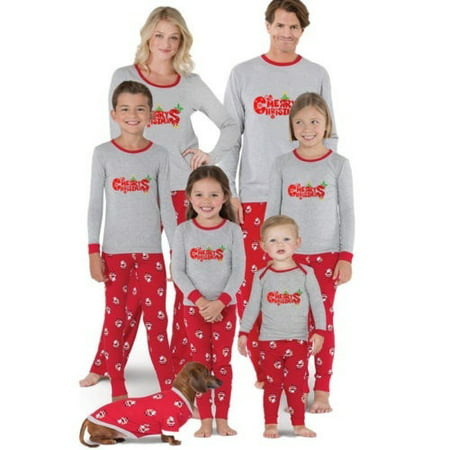 Fashion Family Matching Pajamas Kid Women Christmas Sleepwear Nightwear Homewear Clothes For (Best Pajamas For Post Delivery)
