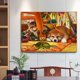 thumbnail image 4 of Pintura de diamante 5D DIY, kit completo de taladro redondo para gatito y cachorro, decoración del hogar, 40x30cm, 4 of 9