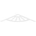 thumbnail image 2 of Ekena Millwork 60"W x 12 1/2"H x 1"P (5/12) Pitch Classic Wagon Wheel Architectural Grade PVC Gable Pediment, 2 of 5