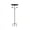 Black, variant on HOARBOEG Brown Metal Bird Feeder & Bath Combo - Ground Mounted Outdoor Garden Feeder with Adjustable Seed Opening & Large Capacity Basin