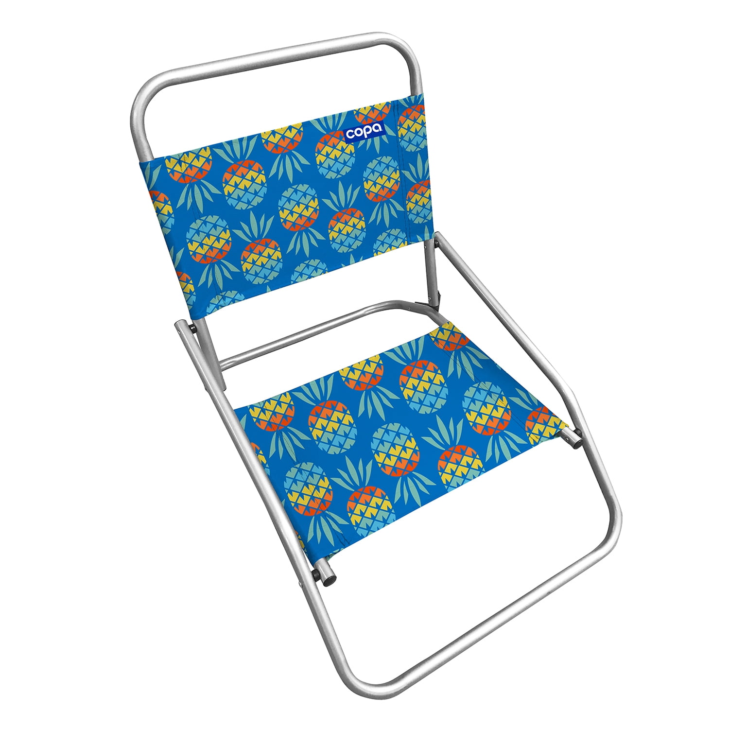 Seasonal Supply Co. 1-Position Sand Steel Beach Chair