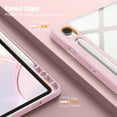 thumbnail image 3 of Fintie Hybrid Slim Case for Samsung Galaxy Tab S10 Lite/ S10 FE/ S9 FE 10.9 Inch/Tab S9 11 Inch with S Pen Holder, Shockproof Cover with Clear Transparent Back Shell, Auto Wake/Sleep, Pink, 3 of 10