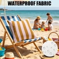 thumbnail image 4 of CuiLiyq Outdoor Waterproof Throw Pillow Cover, Decorative Striped Cushion Case, Farmhouse Cushion Cover for Patio Furniture Couch Balcony Garden Bench, 17.7" x 17.7", 4 of 6
