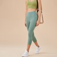thumbnail image 3 of Sevpuikl Women's high waist capri leggings Tummy Control Butt Lifting Soft Elastic for Yoga Running Cycling Fitness(blue,S), 3 of 7