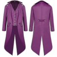 thumbnail image 1 of Long Swallowtail Coat for Men - Middle Ages Inspired Dress Tailcoat High quality, 1 of 1