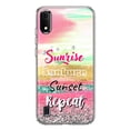 thumbnail image 1 of MUNDAZE Samsung Galaxy A01 Shockproof Clear Hybrid Protective Phone Case Summer Brush Strokes Sunrise Sunburn Sunset Repeat Cover, 1 of 5