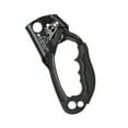 thumbnail image 1 of Outdoor Hand Rock Climbing Ascender Rappelling Gear with Elastic Spring Mountaineering 8-12mm Rope Caving Searching Backpacking Black Right, 1 of 7