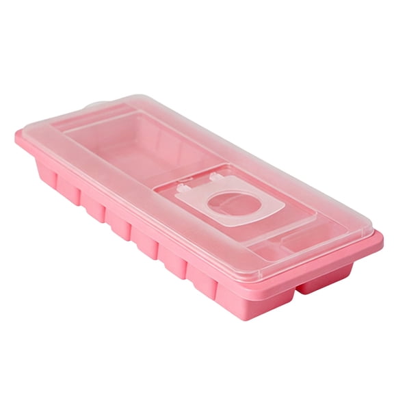 Cavity Ice Tray Box with Lid Cover Drink Jelly Freezer Mould Maker